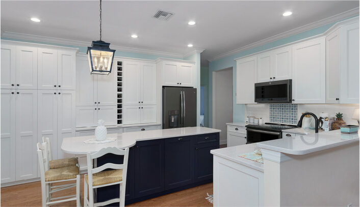 Transitional two-tone kitchen remodel