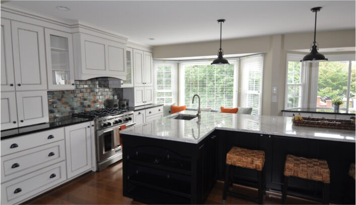 Traditional two-tone kitchen remodel