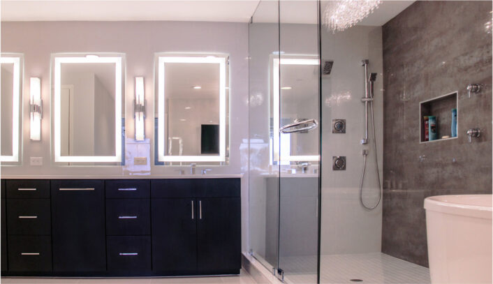 Contemporary/modern bathroom remodel
